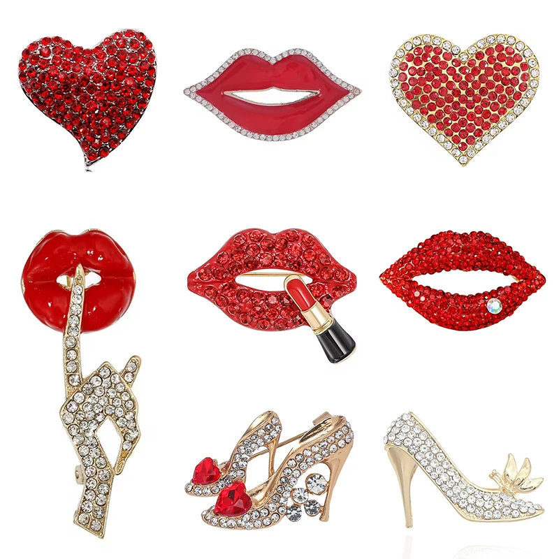 1pc lèvres reine broche pour f - Embroidery Lips avis et prix