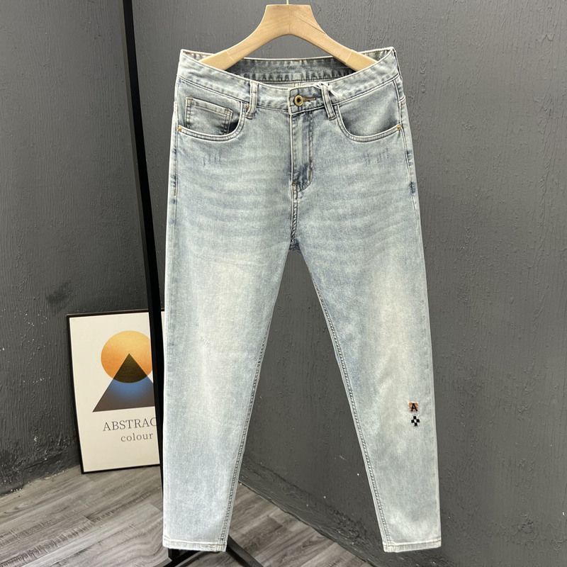 Jean Slim en Denim pour Homme, - Embroidery On Jeans avis et prix