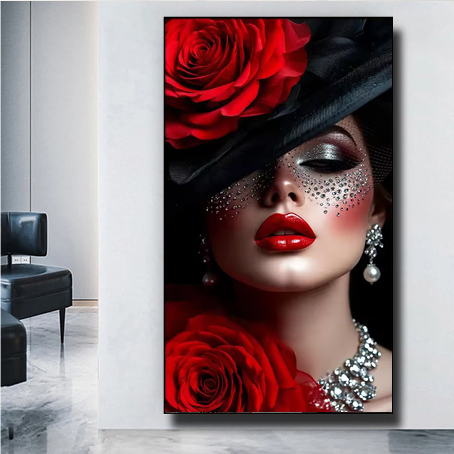 Bijoux à lèvres rouges élégant - Embroidery Lips avis et prix