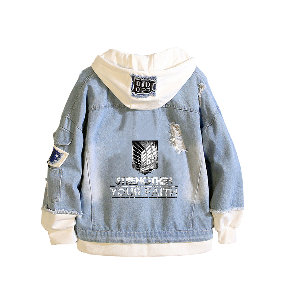 Attaque sur Titan Anime Denim  - Embroidery On Jeans avis et prix