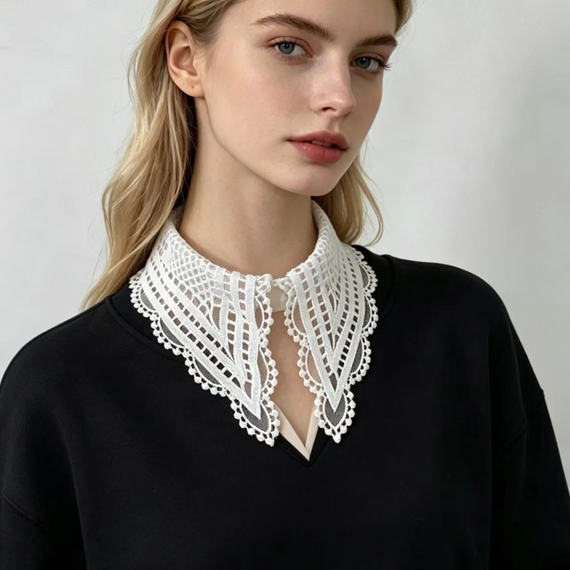 Faux col blanc à volants pour  - Embroidery Origin avis et prix