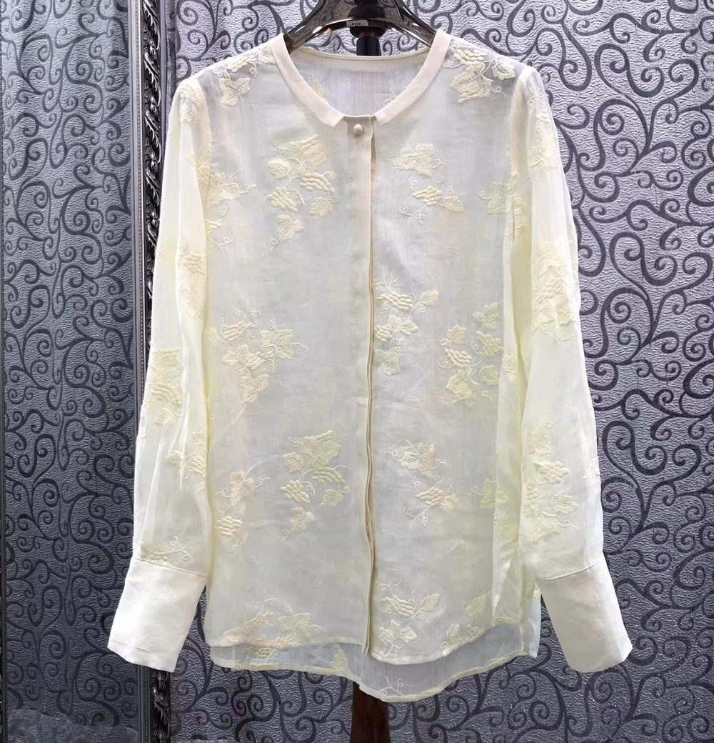 Chemisiers de qualité supérieu - Embroidery Yellow avis et prix