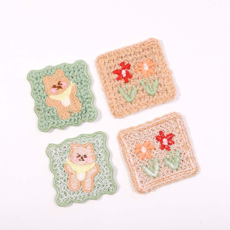 Lot de 5 patchs décoratifs pou - Embroidery Flower Pattern avis et prix