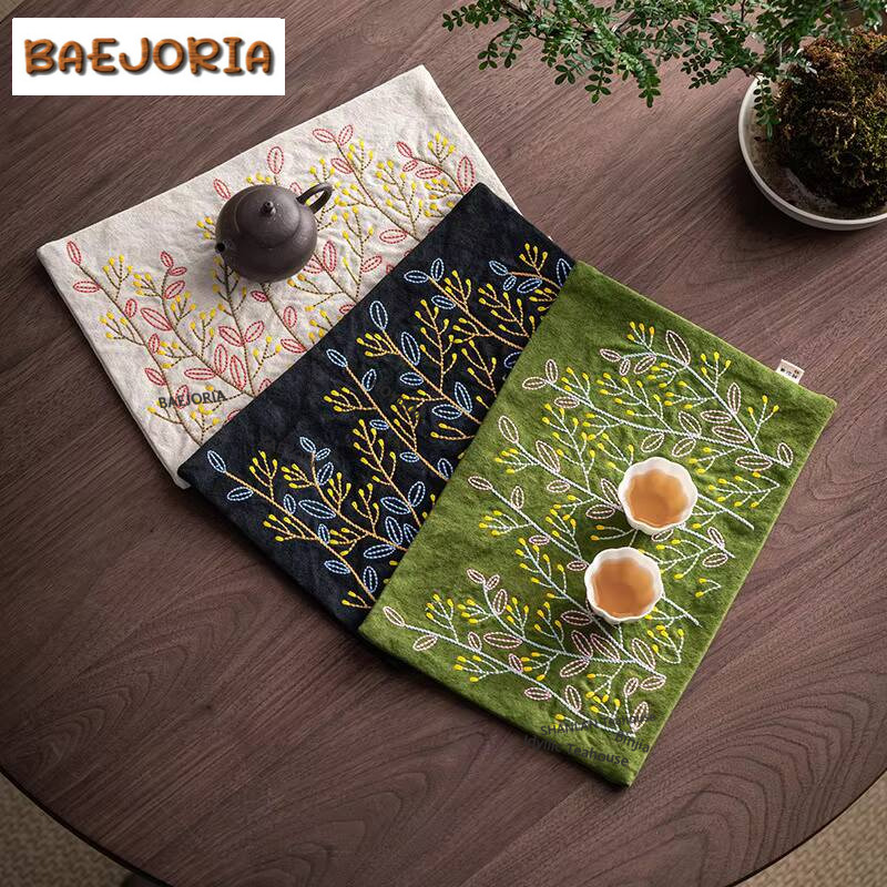 Serviette de thé en toile brod - Embroidery Towel avis et prix