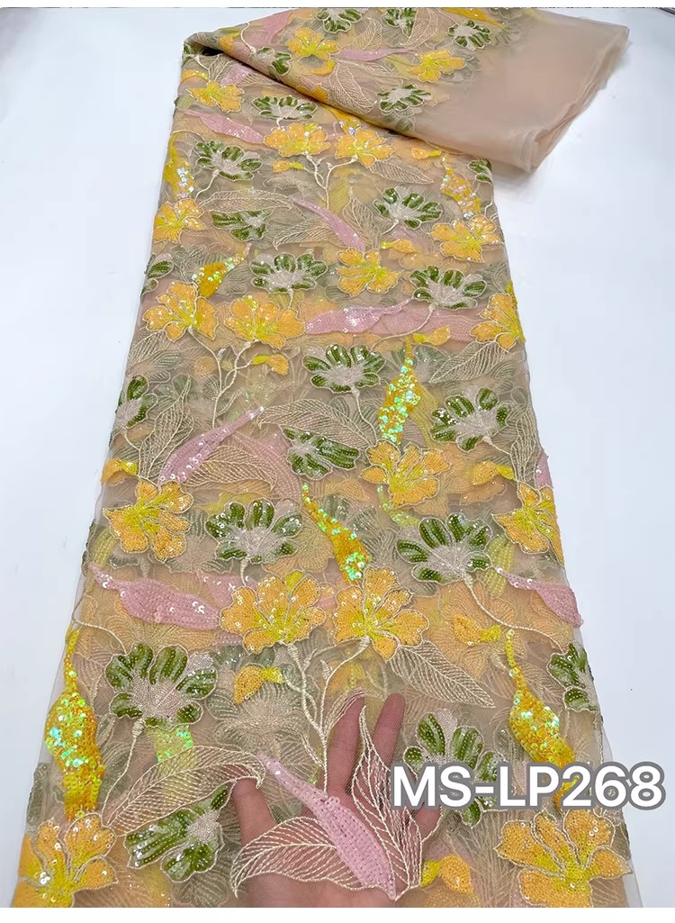 Tissu en maille douce de 1 yar - Embroidery Flower Pattern avis et prix