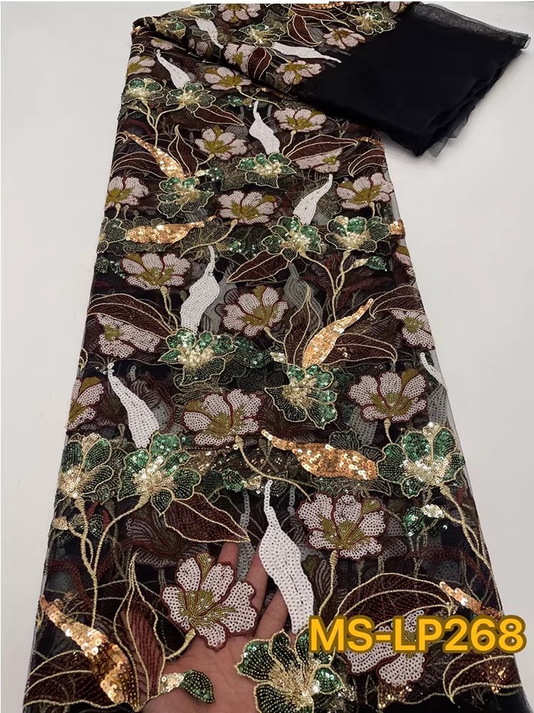 Tissu en maille douce de 1 yar - Embroidery Flower Pattern avis et prix